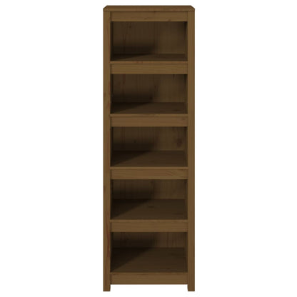 Boekenkast 50X35X154 Cm Massief Grenenhout Honingbruin
