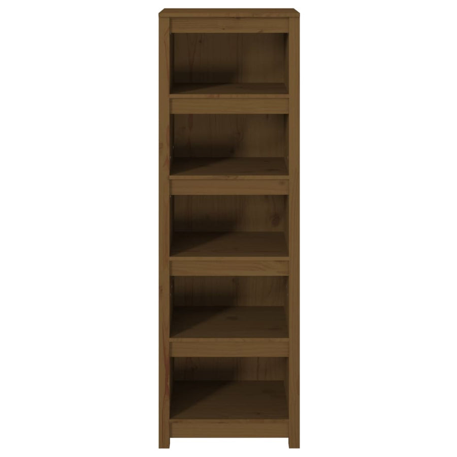 Boekenkast 50X35X154 Cm Massief Grenenhout Honingbruin