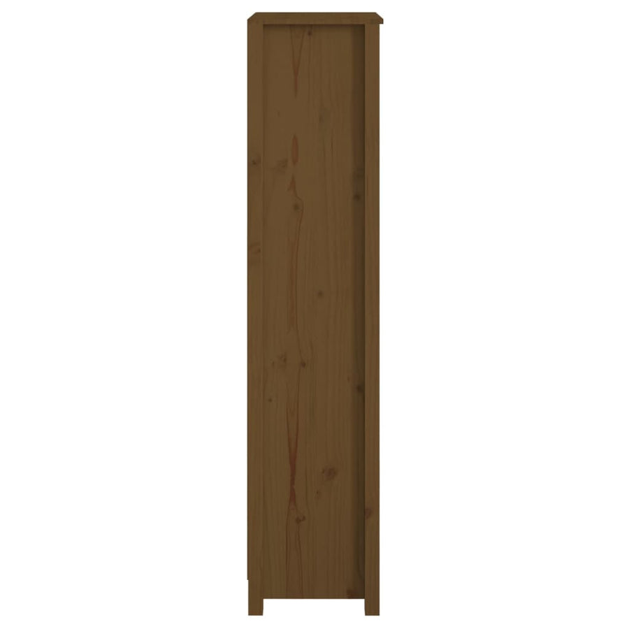 Boekenkast 50X35X154 Cm Massief Grenenhout Honingbruin