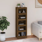 Bookcase 50x35x154 cm solid pine honey brown