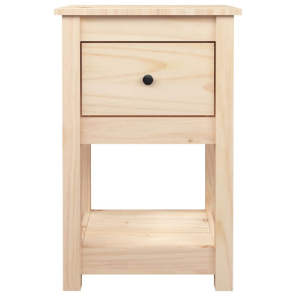 Nachtkastje 40X35X61,5 Cm Massief Grenenhout