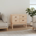 Wandkast 90x40x78 cm massief grenenhout