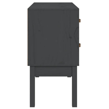 Wandkast 90X40X78 Cm Massief Grenenhout Grijs