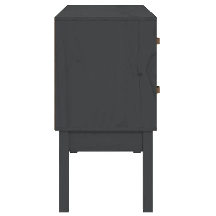 Wandkast 90X40X78 Cm Massief Grenenhout Grijs