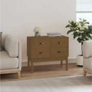 Wall cabinet 90x40x78 cm solid pine honey brown