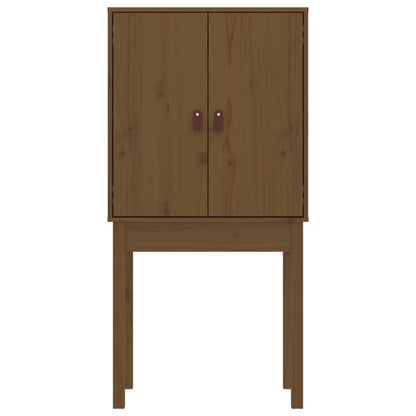 Hoge Kast 60X40X120 Cm Massief Grenenhout Honingbruin