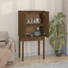 Hoge Kast 60X40X120 Cm Massief Grenenhout Honingbruin