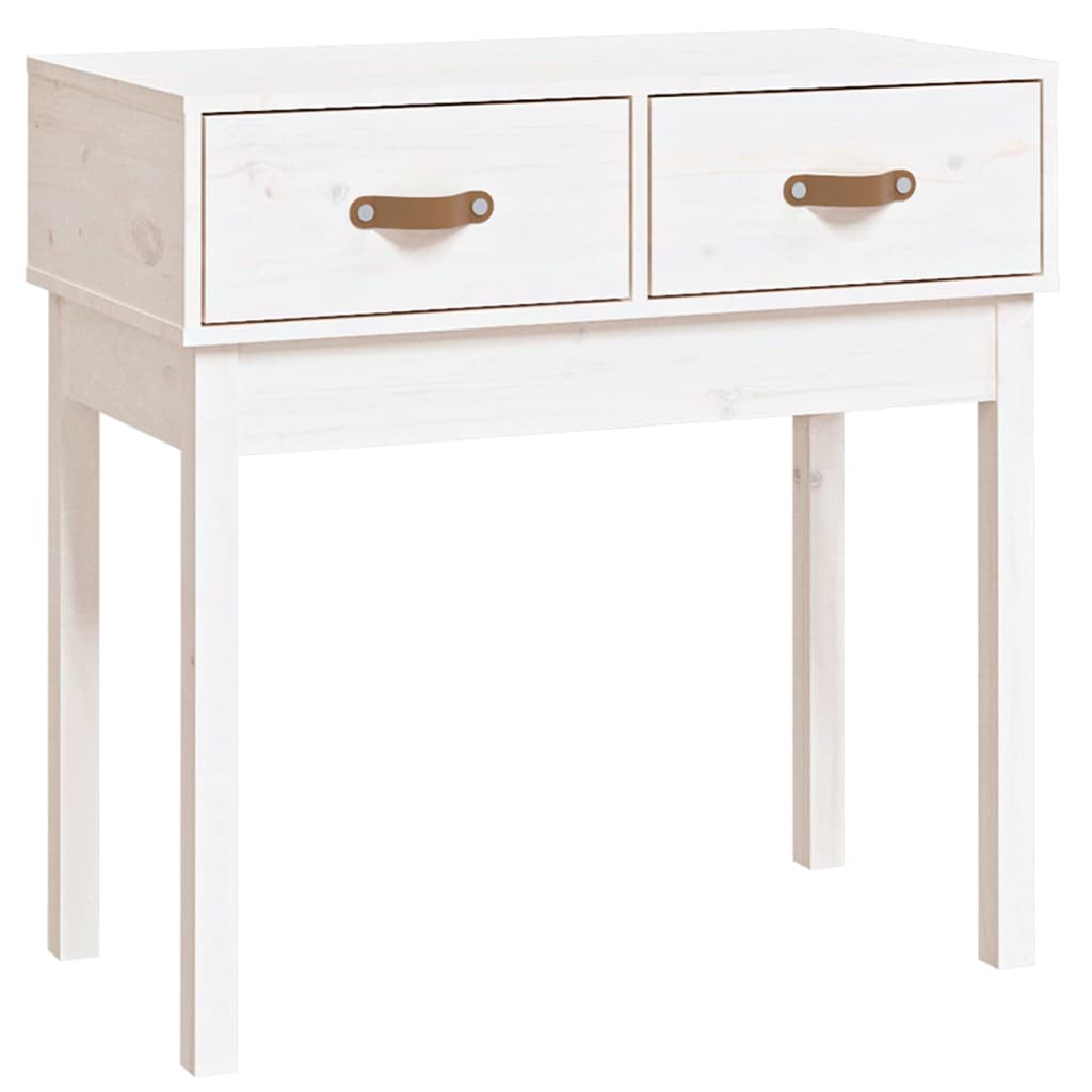 Wandtafel 76,5X40X75 Cm Massief Grenenhout Wit
