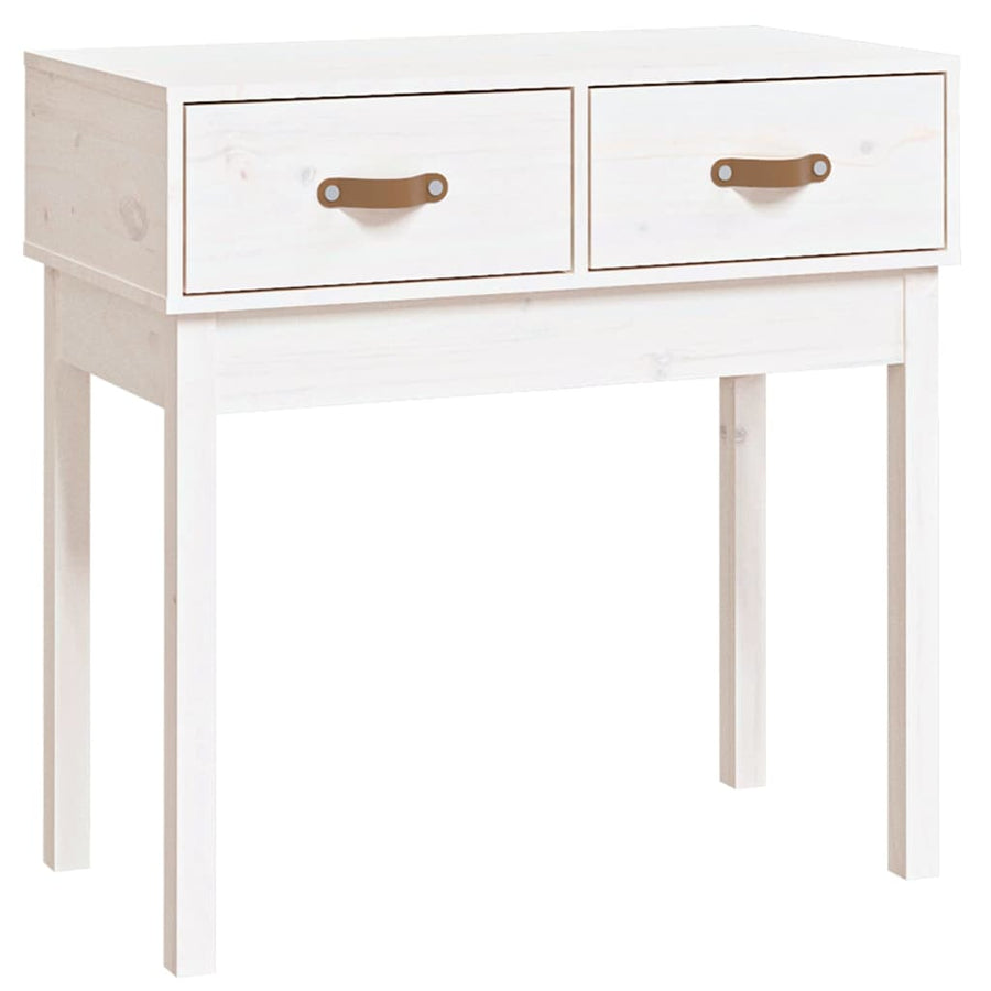 Wandtafel 76,5X40X75 Cm Massief Grenenhout Wit