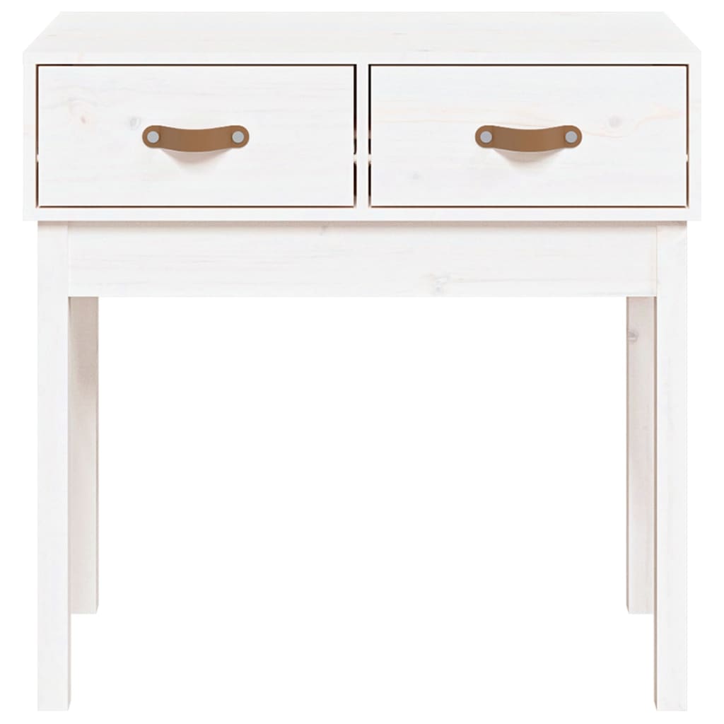 Wandtafel 76,5X40X75 Cm Massief Grenenhout Wit
