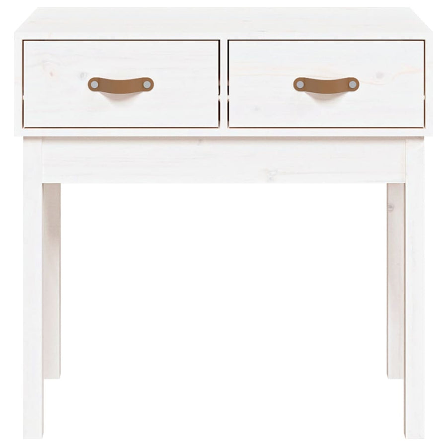 Wandtafel 76,5X40X75 Cm Massief Grenenhout Wit