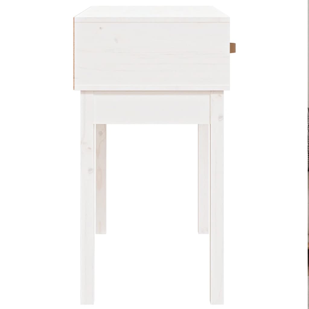 Wandtafel 76,5X40X75 Cm Massief Grenenhout Wit