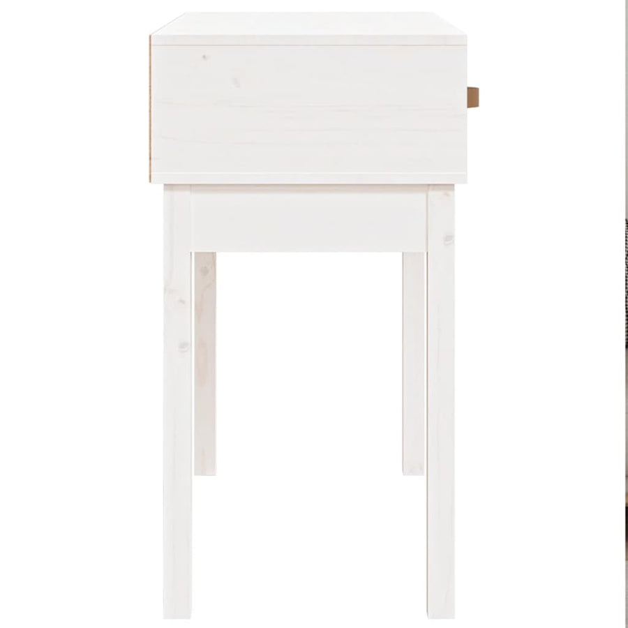Wandtafel 76,5X40X75 Cm Massief Grenenhout Wit