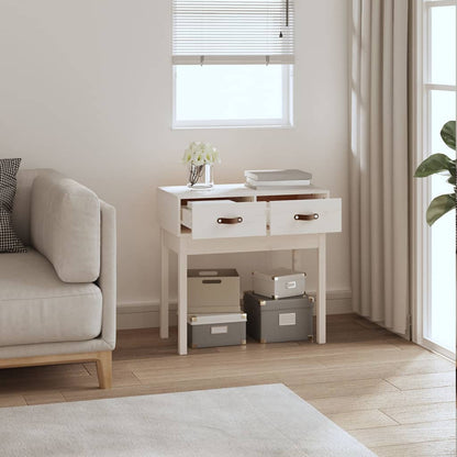 Wandtafel 76,5X40X75 Cm Massief Grenenhout Wit
