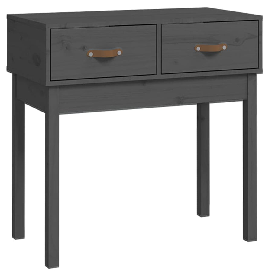 Wandtafel 76,5X40X75 Cm Massief Grenenhout Grijs