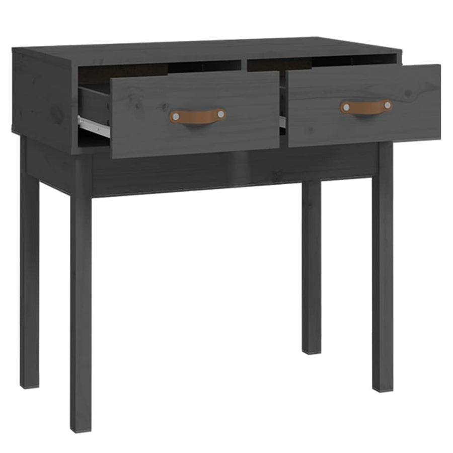 Wandtafel 76,5X40X75 Cm Massief Grenenhout Grijs
