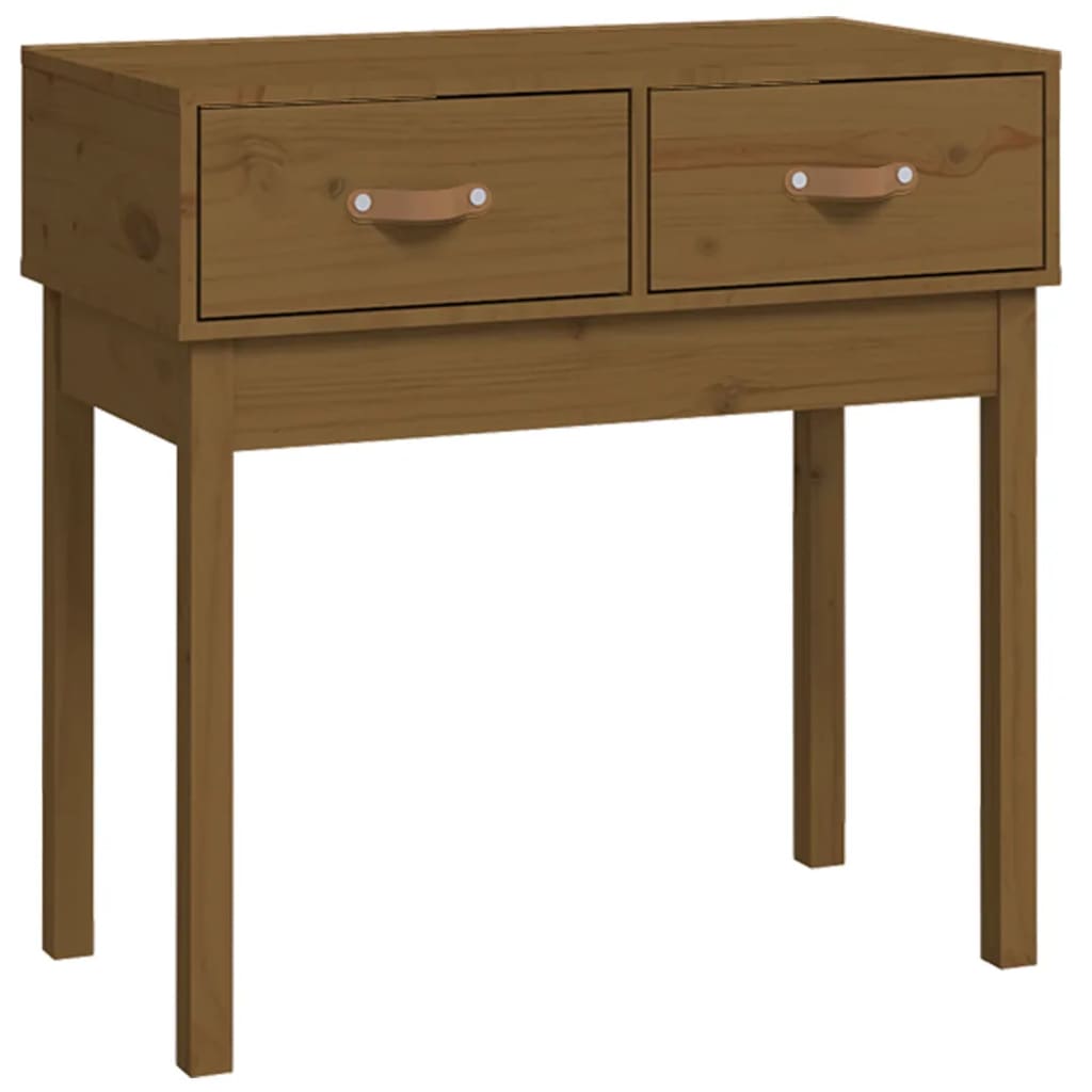 Wandtafel 76,5X40X75 Cm Massief Grenenhout Honingbruin