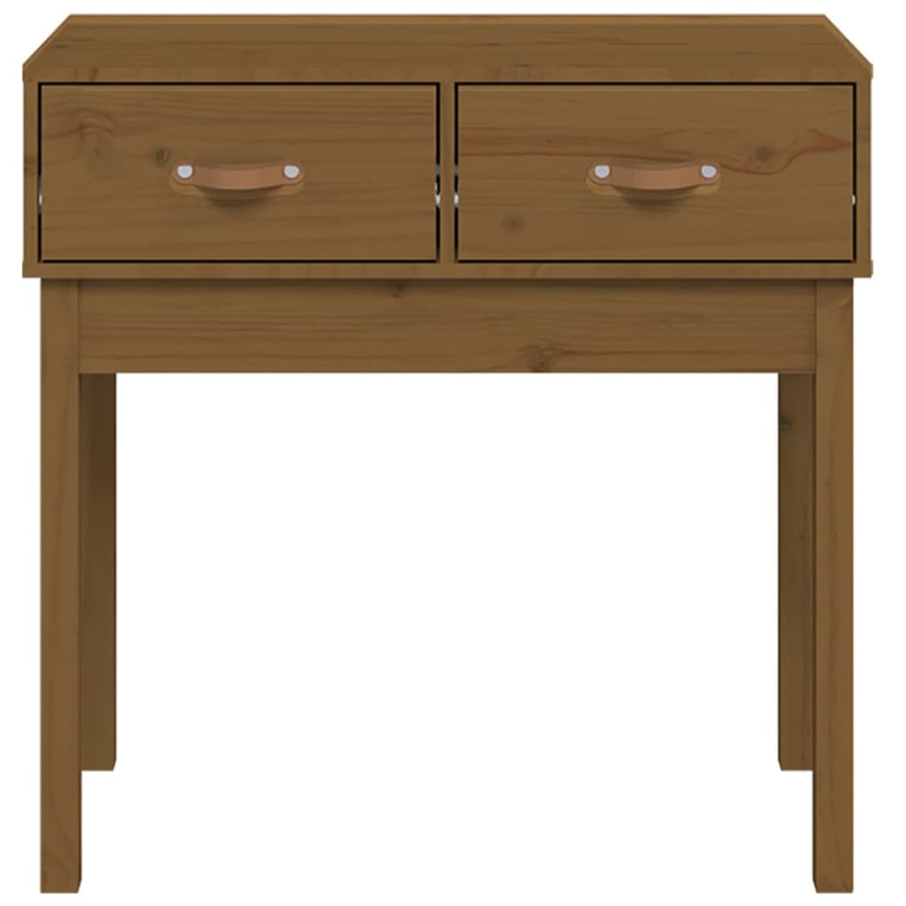 Wandtafel 76,5X40X75 Cm Massief Grenenhout Honingbruin