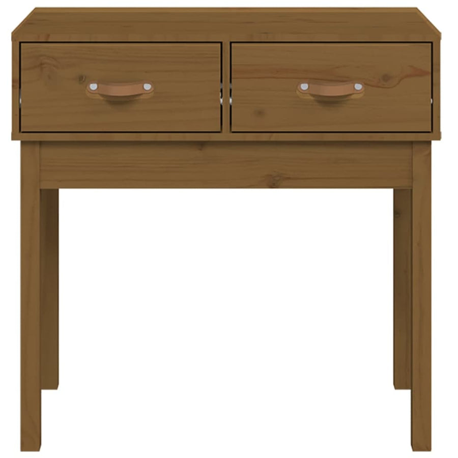 Wandtafel 76,5X40X75 Cm Massief Grenenhout Honingbruin