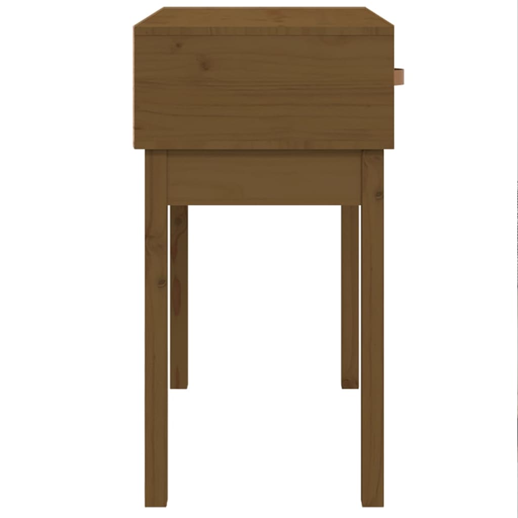 Wandtafel 76,5X40X75 Cm Massief Grenenhout Honingbruin