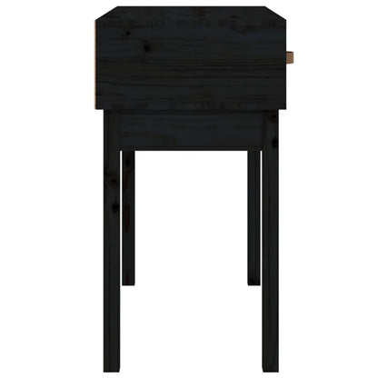 Wandtafel 76,5X40X75 Cm Massief Grenenhout Zwart