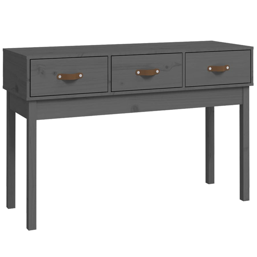 Wandtafel 114X40X75 Cm Massief Grenenhout Grijs