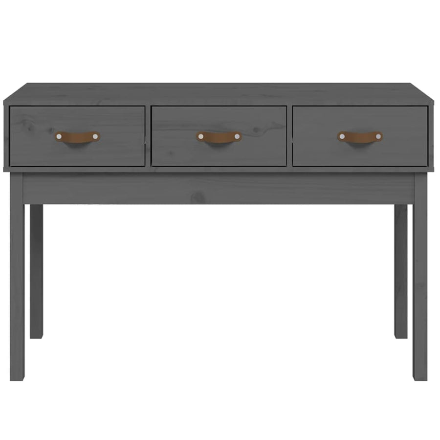 Wandtafel 114X40X75 Cm Massief Grenenhout Grijs