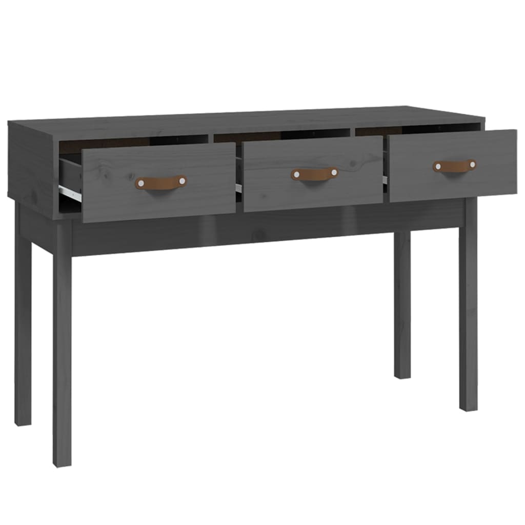 Wandtafel 114X40X75 Cm Massief Grenenhout Grijs