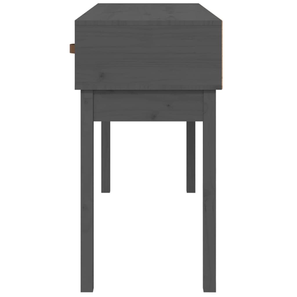 Wandtafel 114X40X75 Cm Massief Grenenhout Grijs