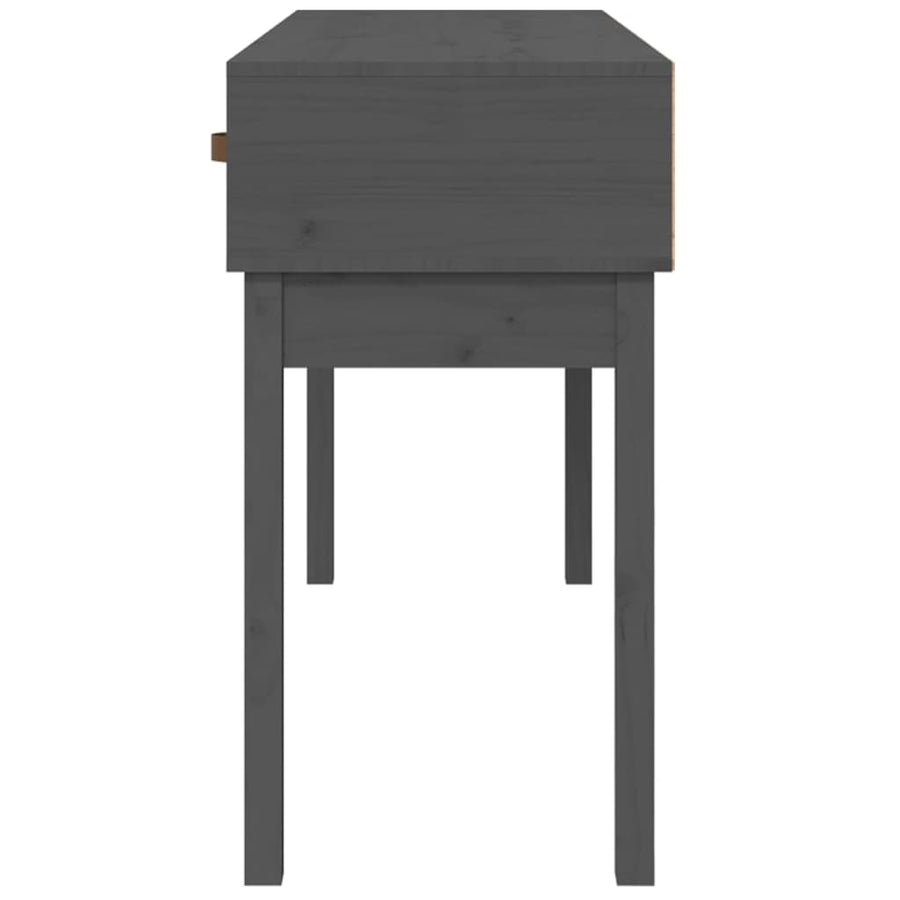 Wandtafel 114X40X75 Cm Massief Grenenhout Grijs