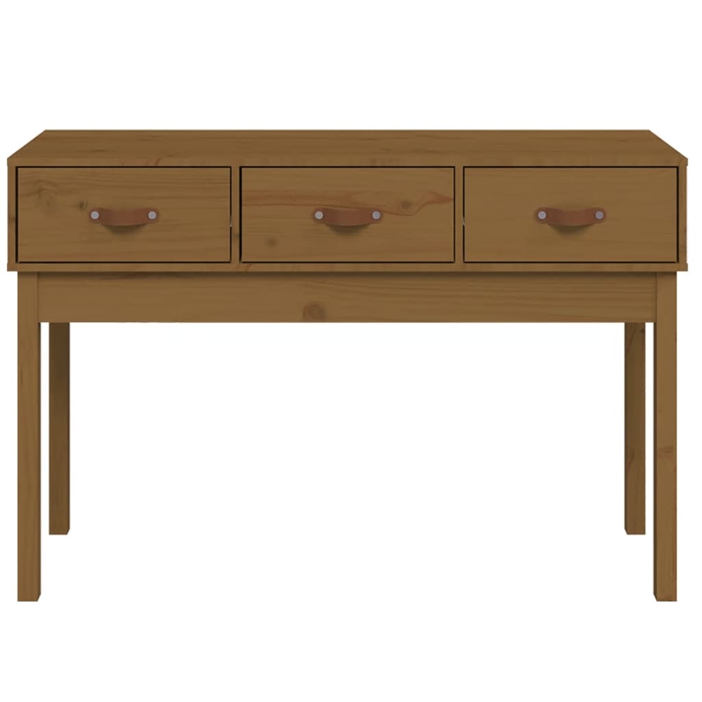 Wandtafel 114X40X75 Cm Massief Grenenhout Honingbruin