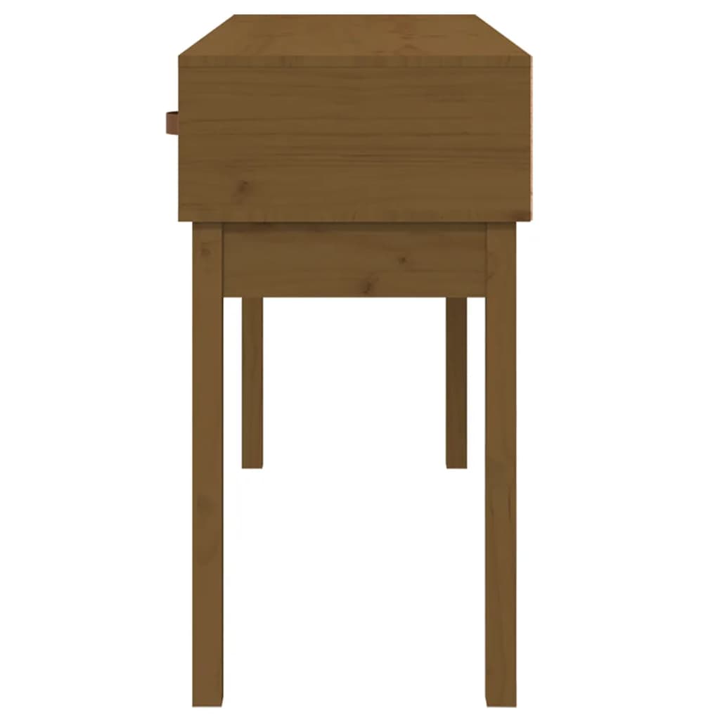 Wandtafel 114X40X75 Cm Massief Grenenhout Honingbruin