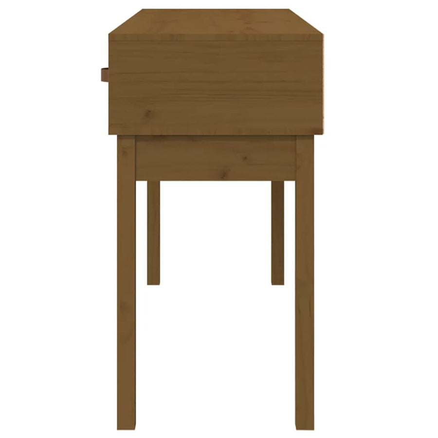 Wandtafel 114X40X75 Cm Massief Grenenhout Honingbruin