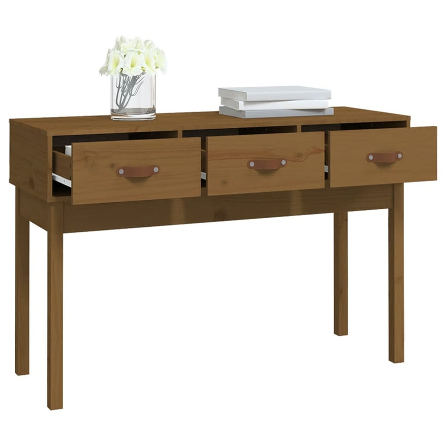 Wandtafel 114X40X75 Cm Massief Grenenhout Honingbruin