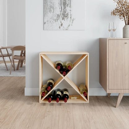 Wijnkast 62X25X62 Cm Massief Grenenhout