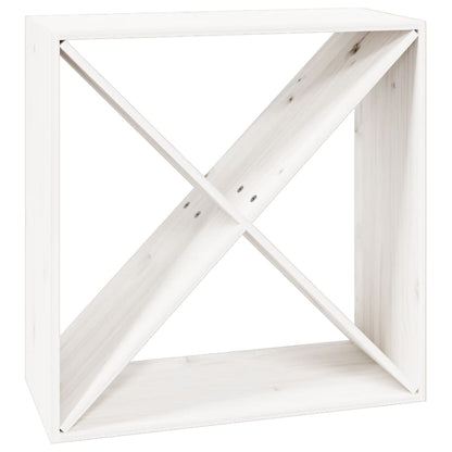 Wijnkast 62X25X62 Cm Massief Grenenhout Wit