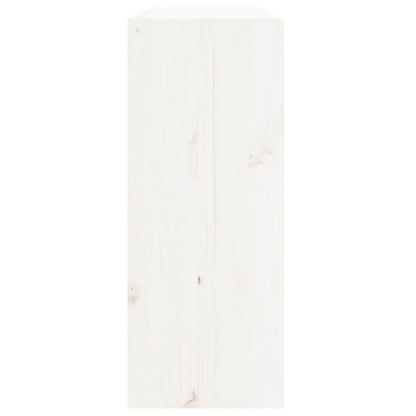Wijnkast 62X25X62 Cm Massief Grenenhout Wit