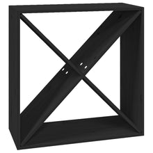 Wijnkast 62X25X62 Cm Massief Grenenhout Zwart