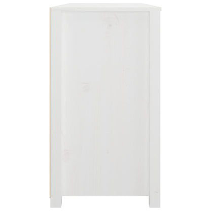 Dressoir 100X40X72 Cm Massief Grenenhout Wit