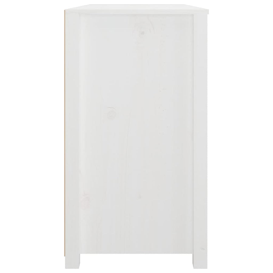 Dressoir 100X40X72 Cm Massief Grenenhout Wit