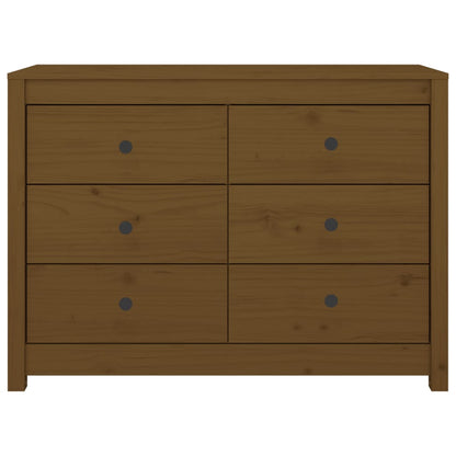 Dressoir 100X40X72 Cm Massief Grenenhout Honingbruin