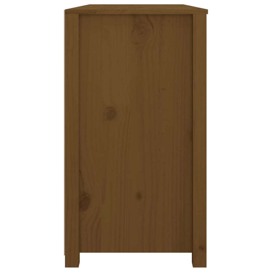 Dressoir 100X40X72 Cm Massief Grenenhout Honingbruin