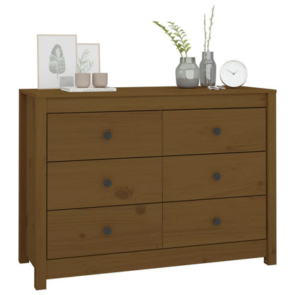 Dressoir 100X40X72 Cm Massief Grenenhout Honingbruin