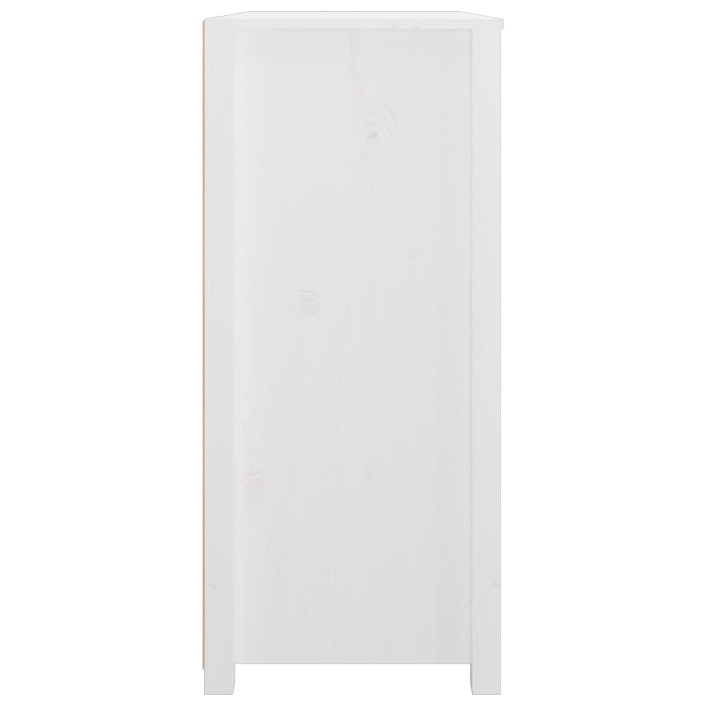 Dressoir 100X40X90 Cm Massief Grenenhout Wit