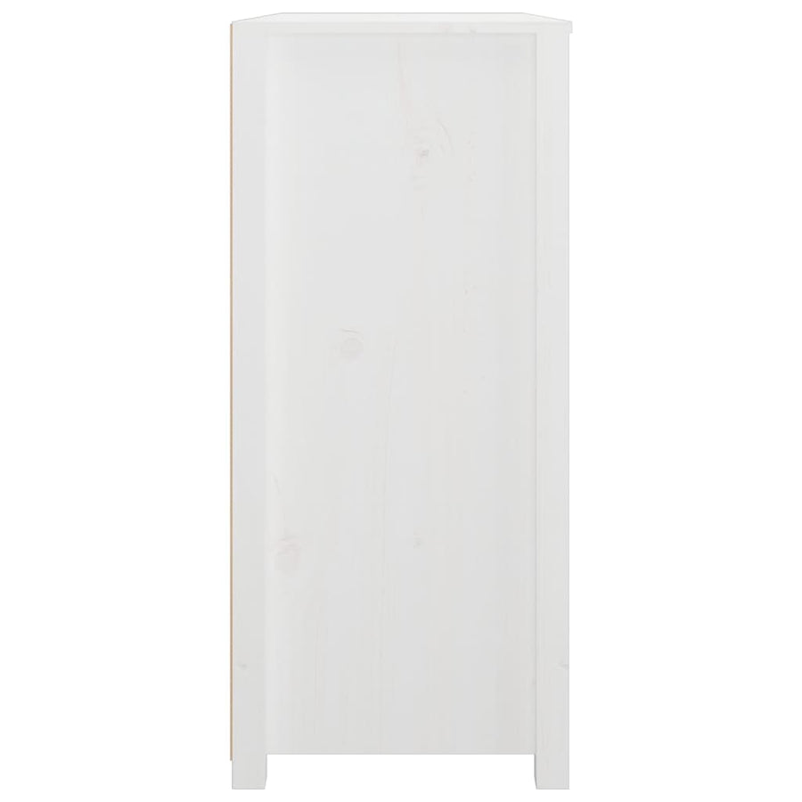 Dressoir 100X40X90 Cm Massief Grenenhout Wit