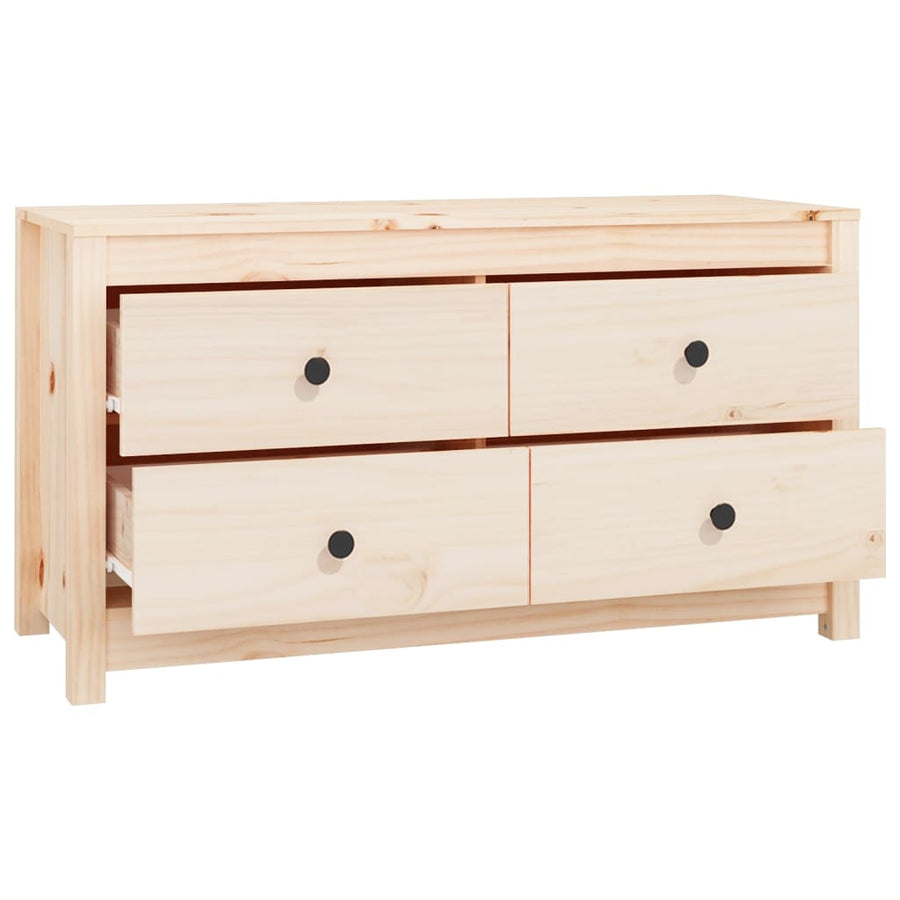 Dressoir 100x40x54 cm massief grenenhout 100 x 40 x 54 cm Naturel