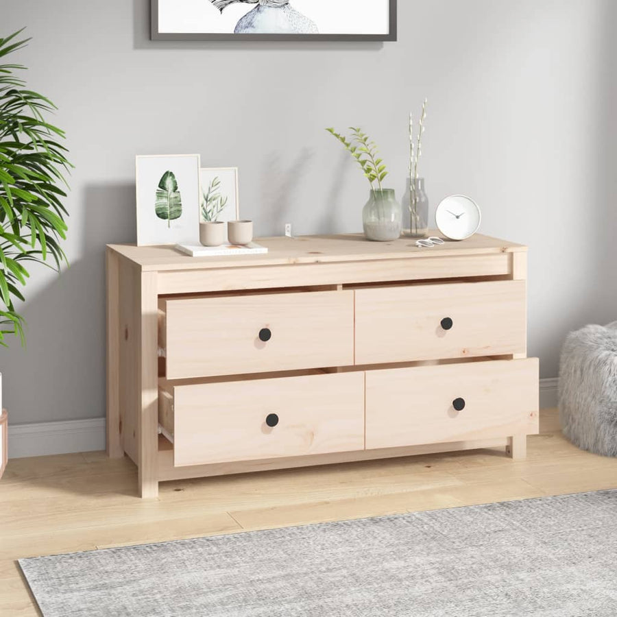 Dressoir 100x40x54 cm massief grenenhout 100 x 40 x 54 cm Naturel