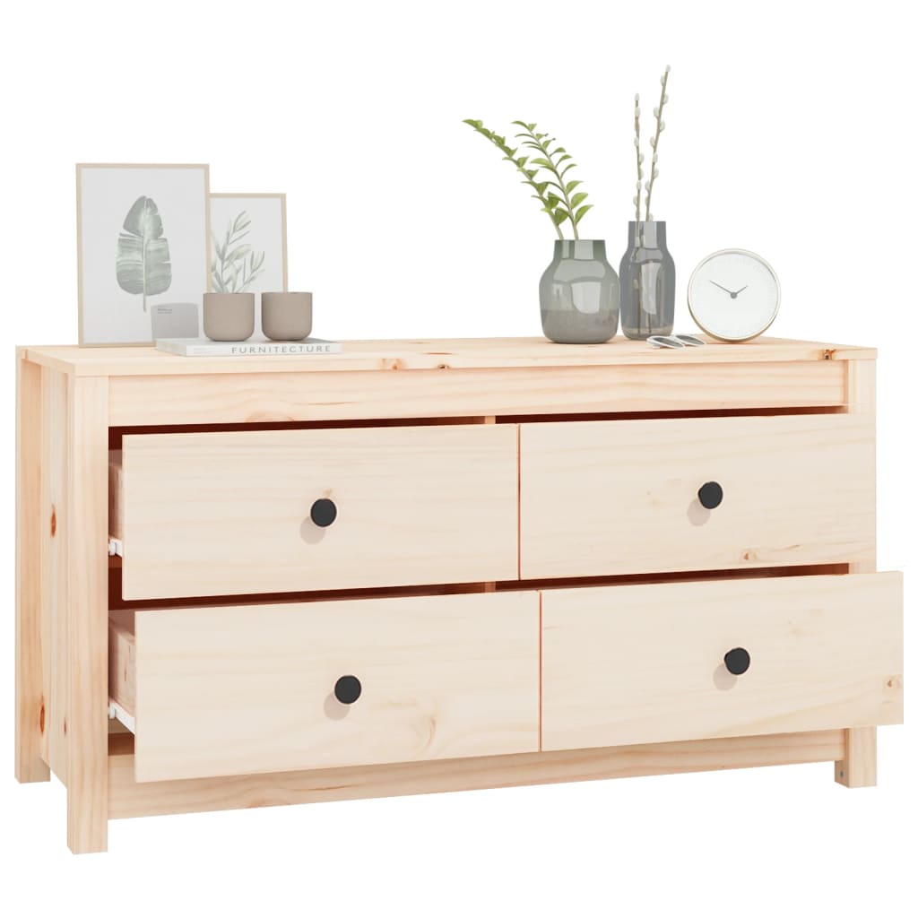 Dressoir 100x40x54 cm massief grenenhout 100 x 40 x 54 cm Naturel