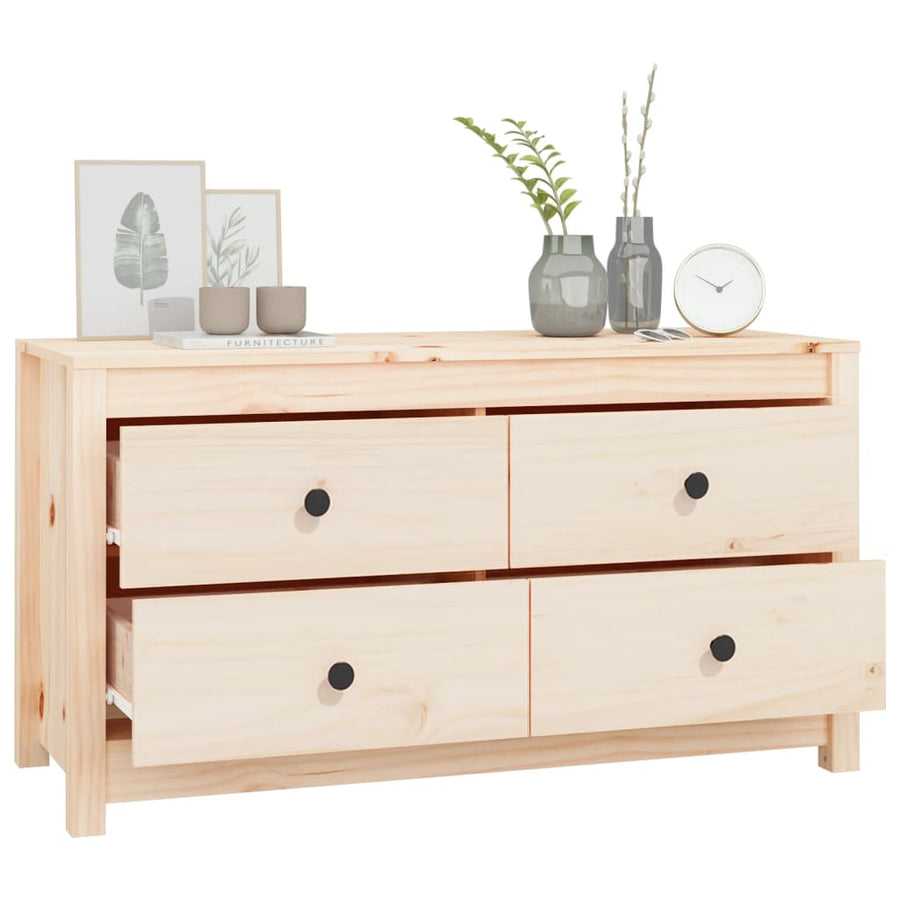 Dressoir 100x40x54 cm massief grenenhout 100 x 40 x 54 cm Naturel