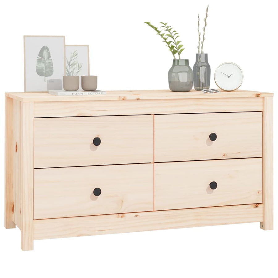 Dressoir 100x40x54 cm massief grenenhout 100 x 40 x 54 cm Naturel